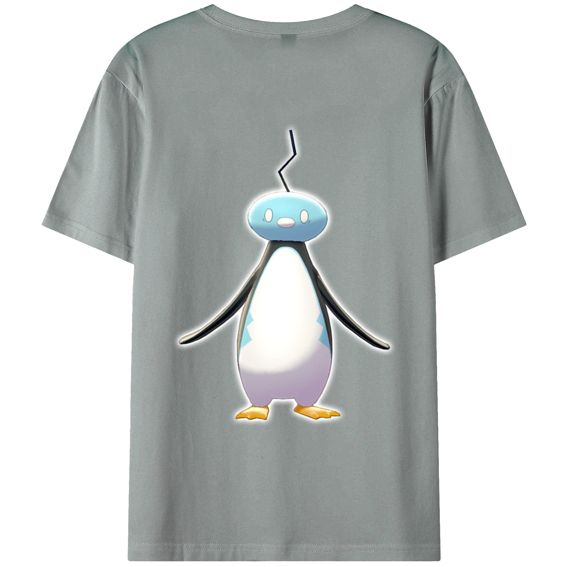 （画像用） ポケットモンスター Pokémon 綿100％ メンズ半袖Tシャツ（バックプリント） 通気性